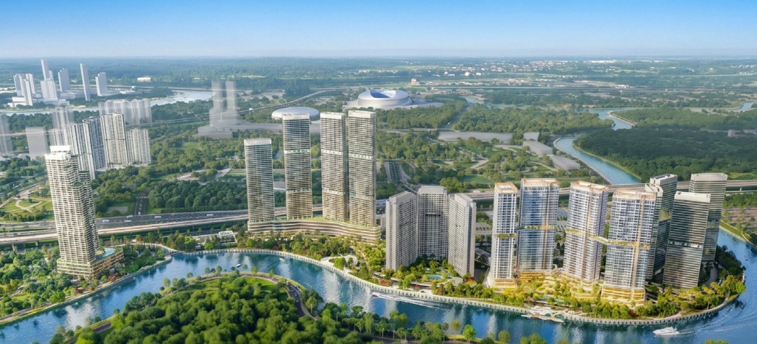 Phối cảnh tổng thể dự án Palm City